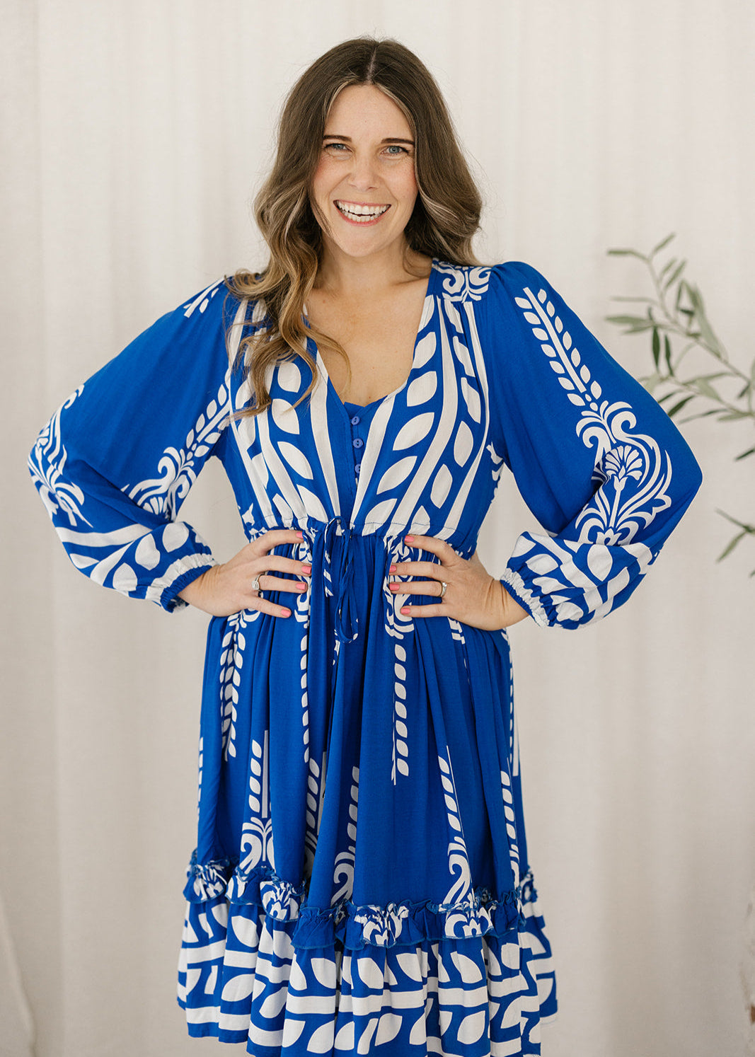 Olive Dress in Cobolt