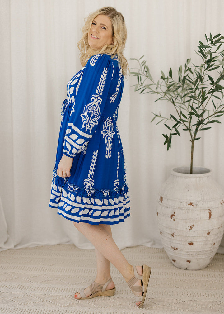 Olive Dress in Cobolt