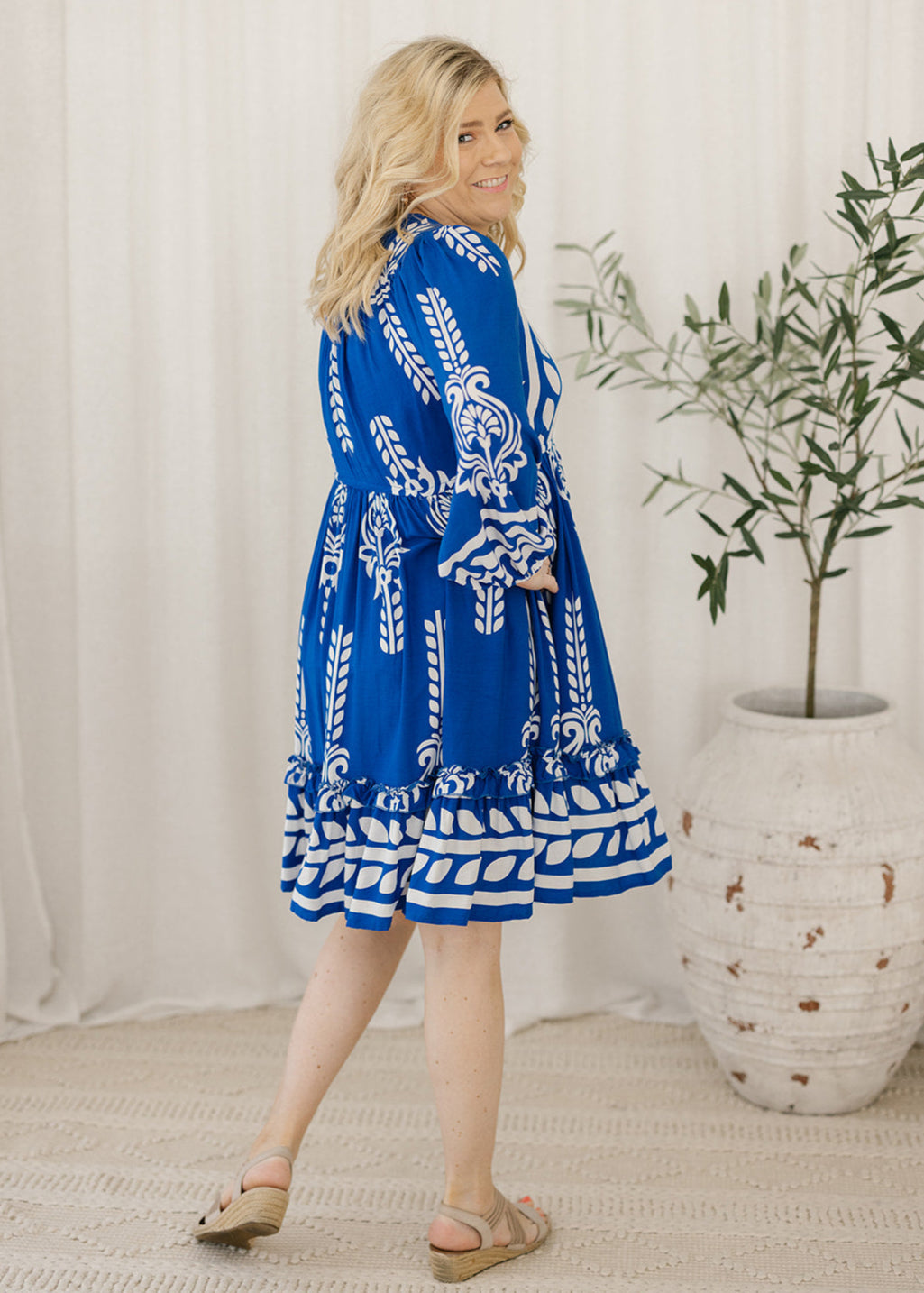 Olive Dress in Cobolt