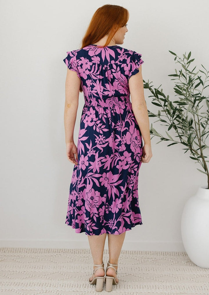 Waist Shaping Midi Dress