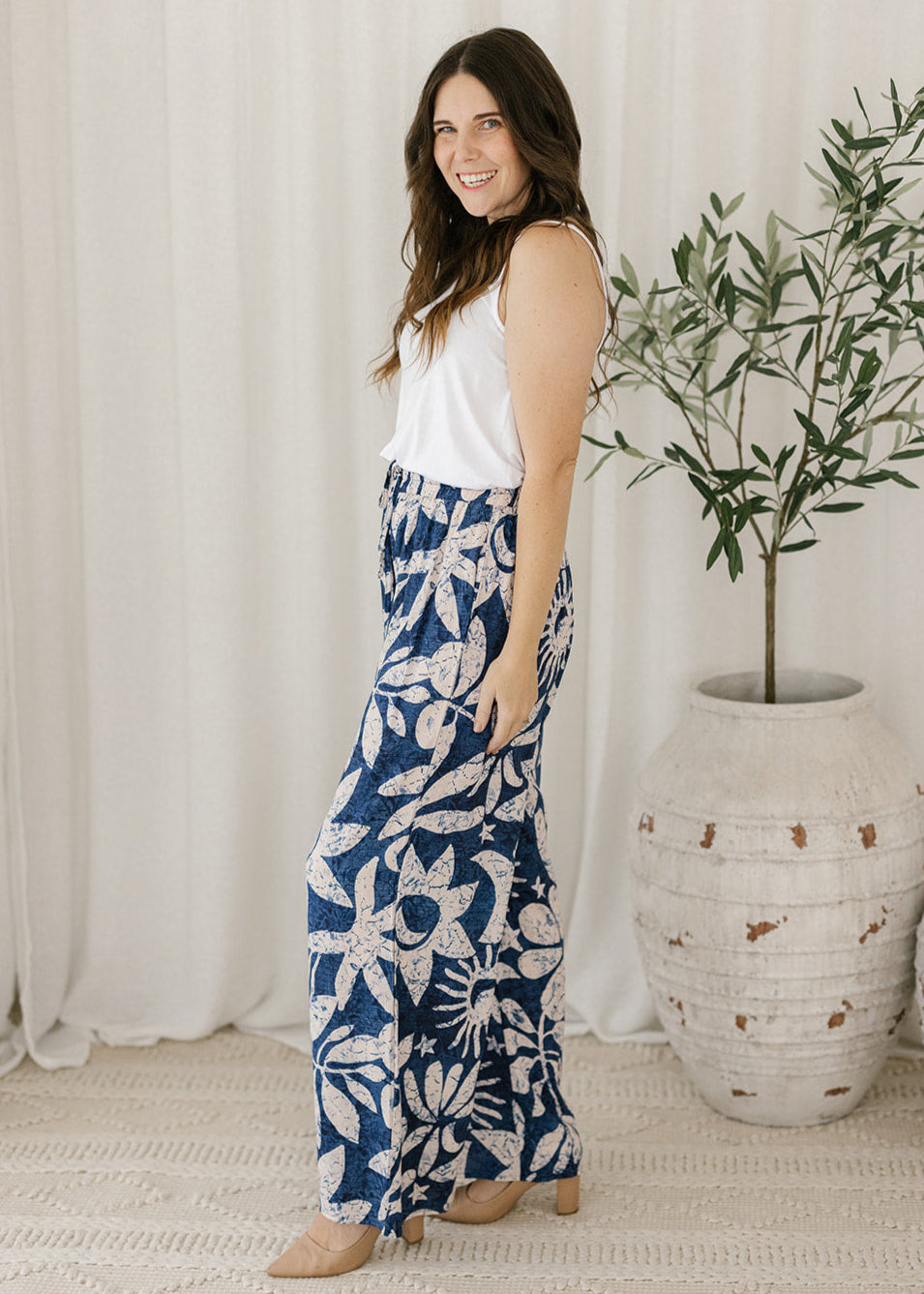Remi Culotte Pants in Moon Shadow