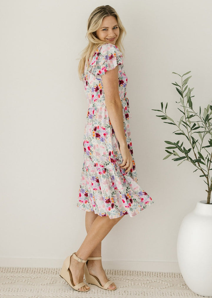 floral midi womens dress