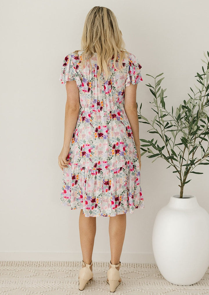 floral midi womens dress