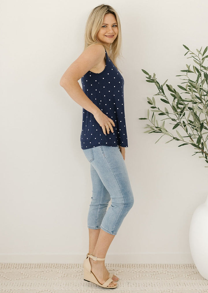 Sirena Reversible Tank in Navy