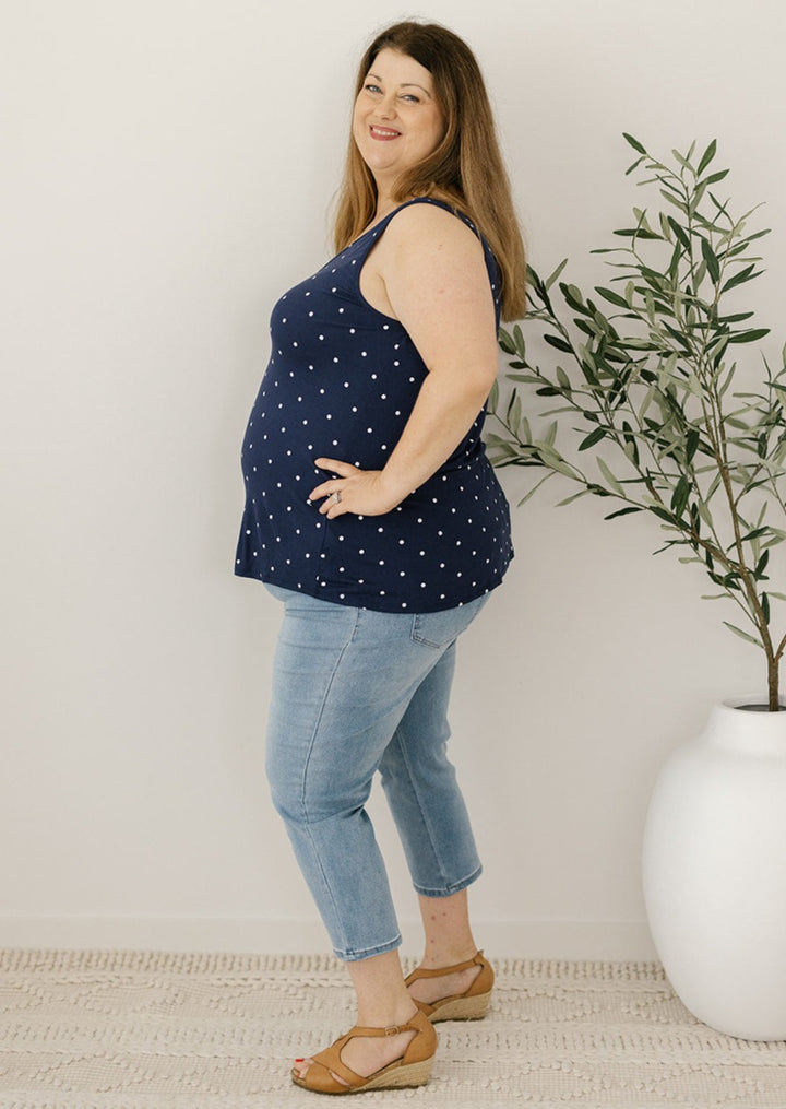 Sirena Reversible Tank in Navy