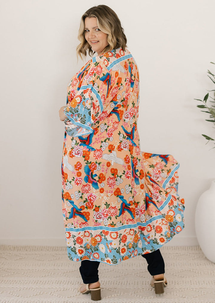 Floral Boho Kimono Women