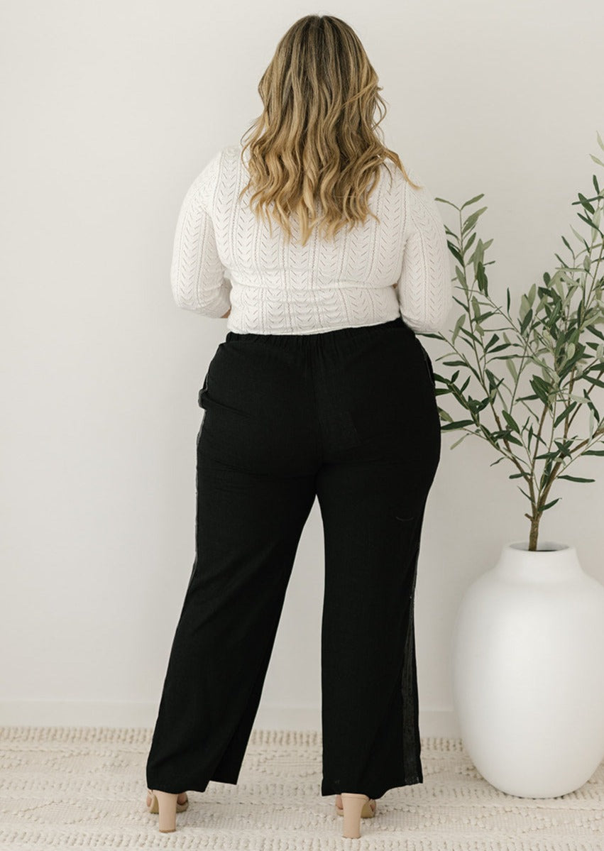 lightweight linen pants with pockets for women 