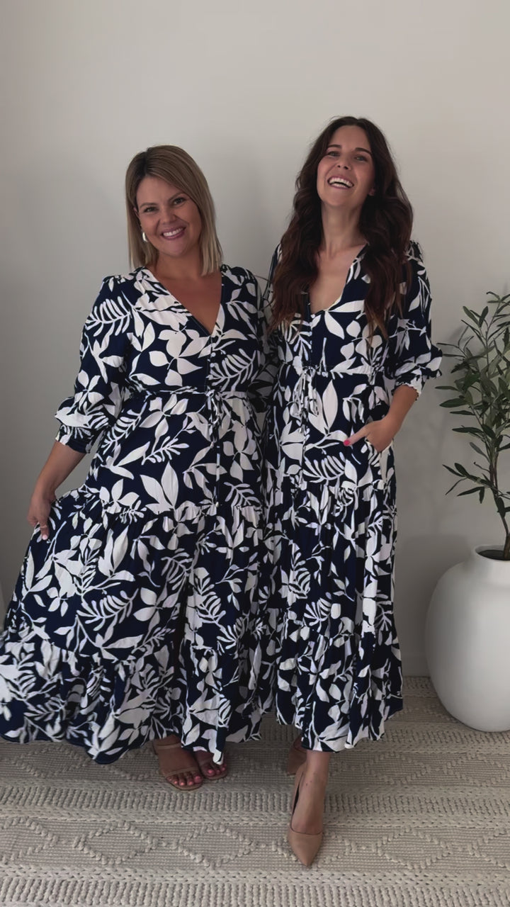 Esme Maxi Dress in Palm