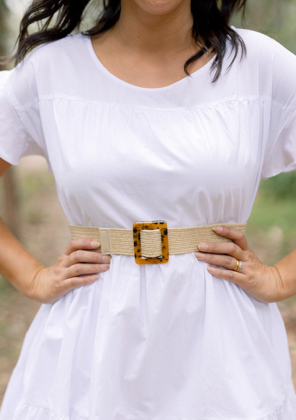 Gemma Belt in Natural
