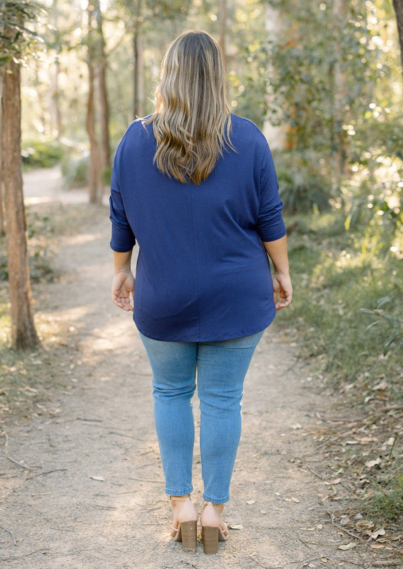 Nikki Top in Navy