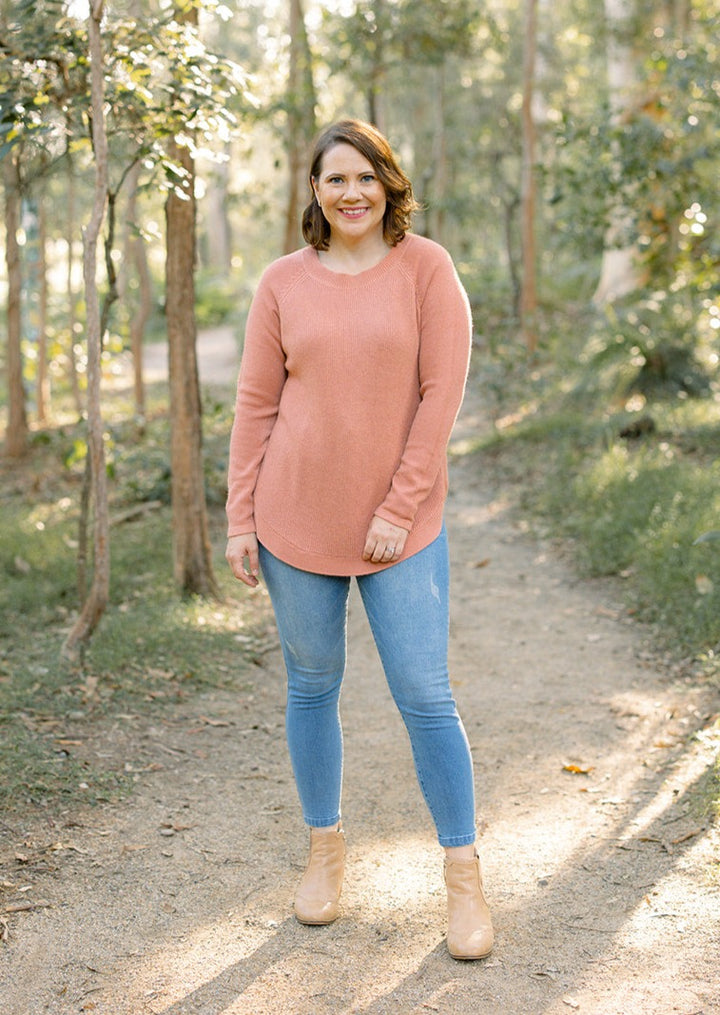 Noah Jumper in Terracotta