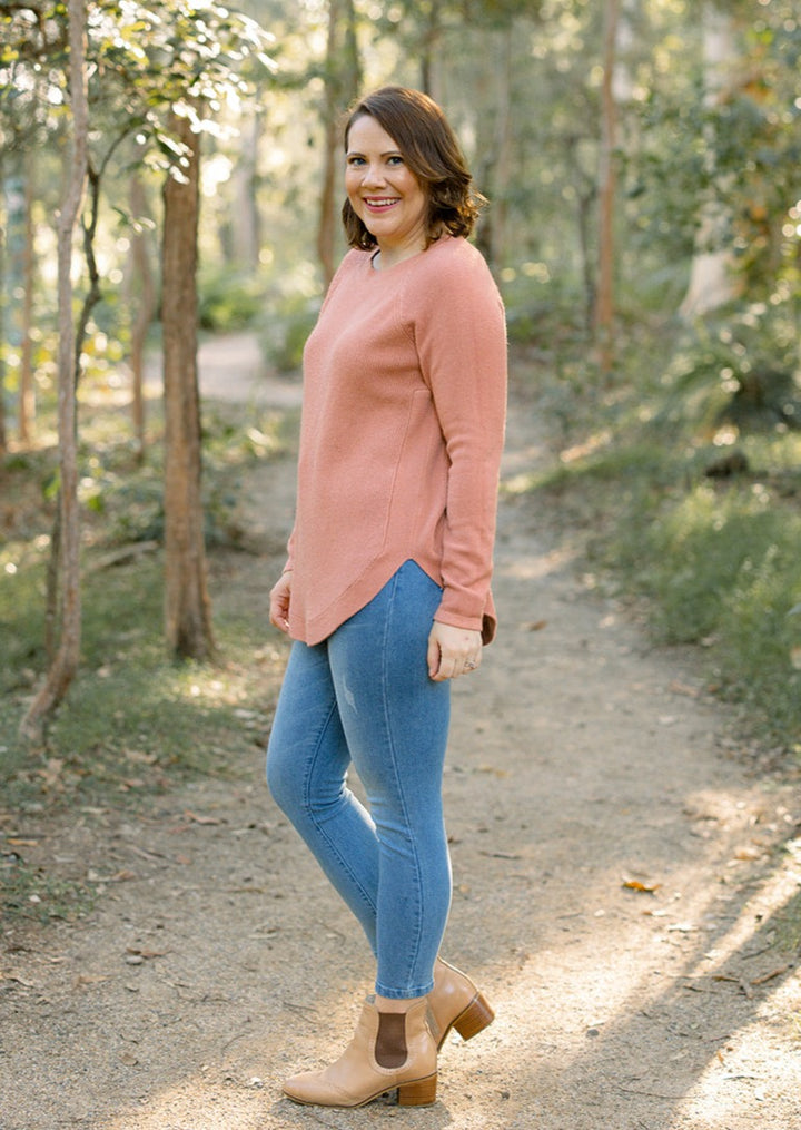Noah Jumper in Terracotta