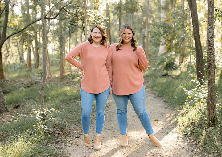 Noah Jumper in Terracotta