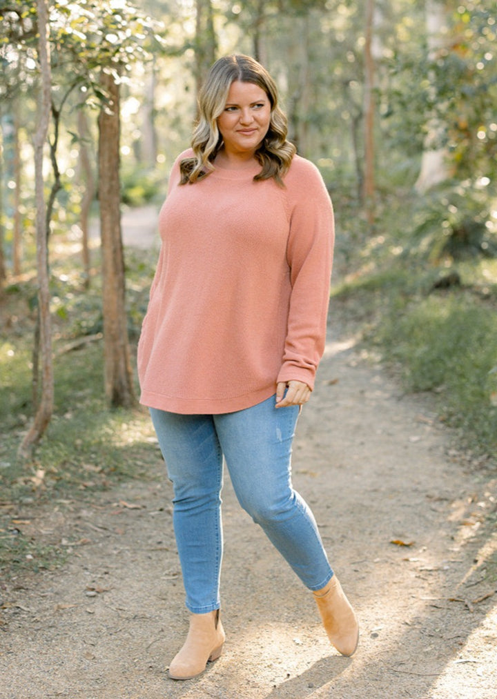 Noah Jumper in Terracotta