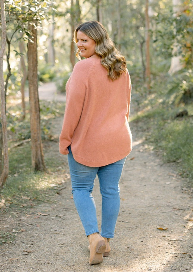 Noah Jumper in Terracotta