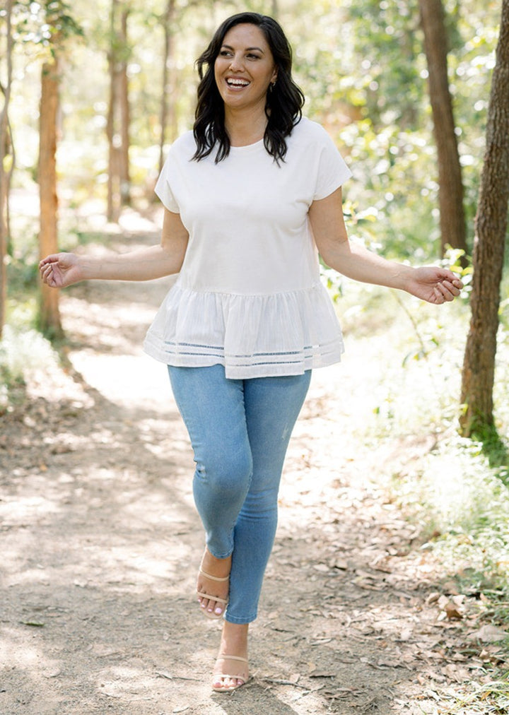 Sasha Tee in White