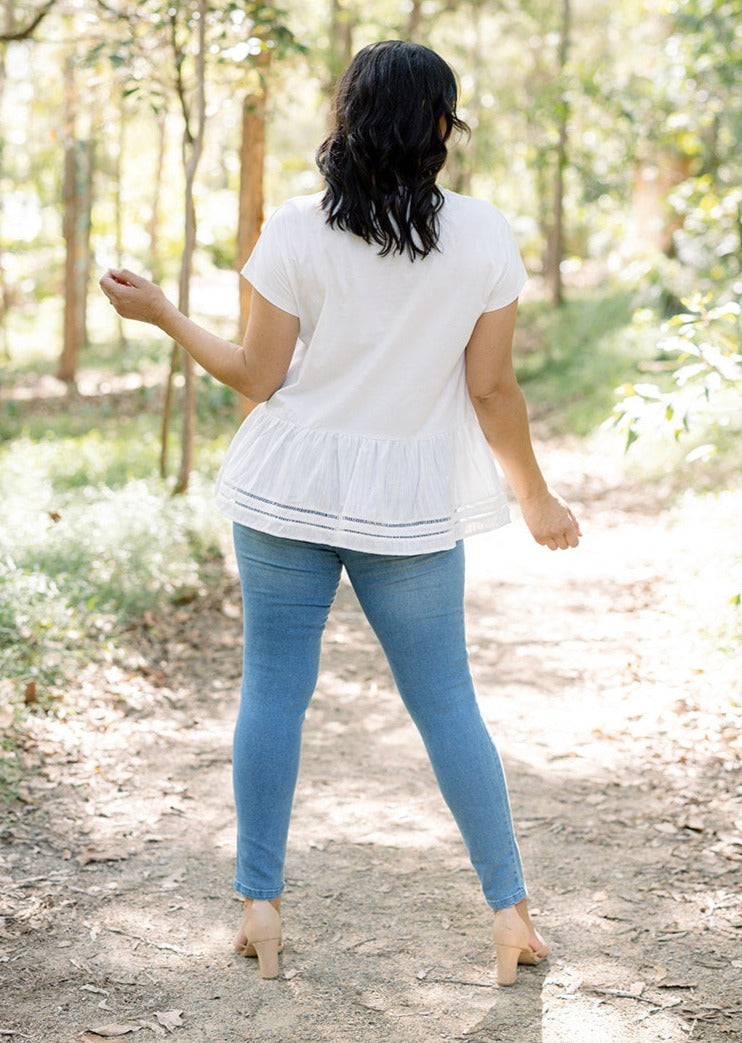 Sasha Tee in White